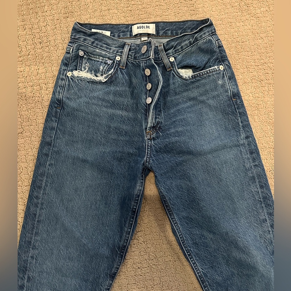 A. Golde raw hem jeans